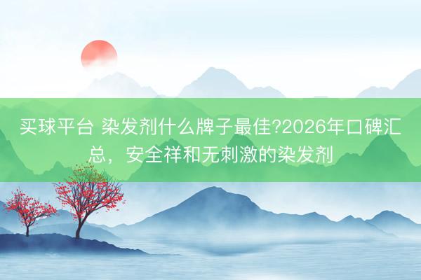 买球平台 染发剂什么牌子最佳?2026年口碑汇总,安全祥和无刺激的染发剂