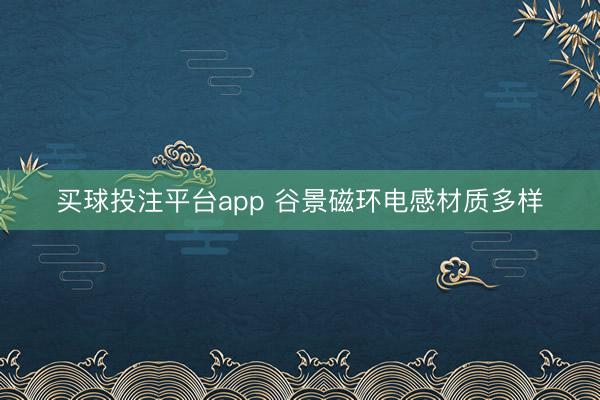 买球投注平台app 谷景磁环电感材质多样
