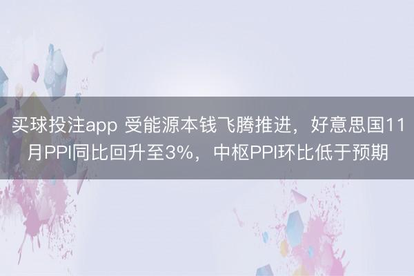 买球投注app 受能源本钱飞腾推进，好意思国11月PPI同比回升至3%，中枢PPI环比低于预期