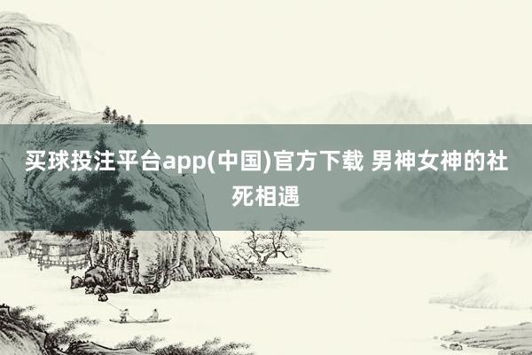 买球投注平台app(中国)官方下载 男神女神的社死相遇