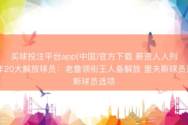 买球投注平台app(中国)官方下载 薪资人人列26年20大解放球员：老詹领衔王人备解放 里夫斯球员选项